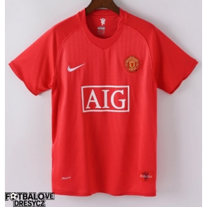 Manchester United 2007-2008 Retro Domácí Dres Krátký Rukáv Manchester United 2007-2008 Retro Domácí Dres Krátký Rukáv